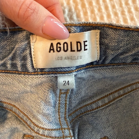 AGOLDE Riley High Rise Straight Jeans – Size 24 - Picture 6 of 7